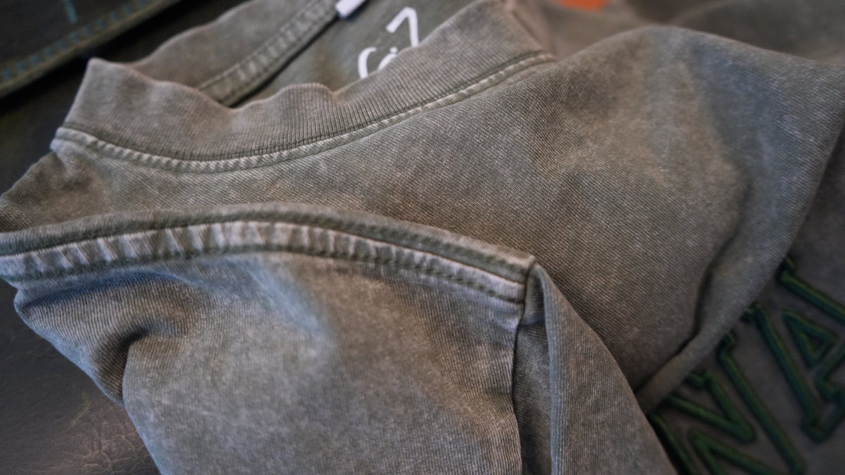 Gwajazi “Golden Stitch” Tee - Olive