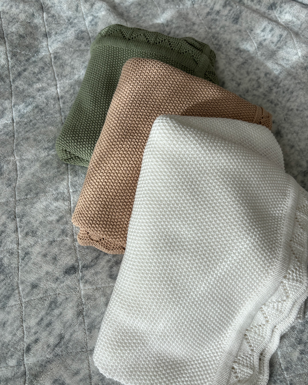 Personalized Knit Baby Blanket